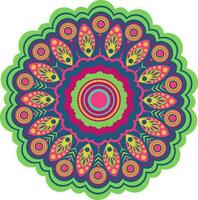 kleurrijk artistiek foral mandala ontwerp. vector