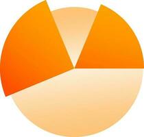 glimmend oranje cirkel infographic element. vector