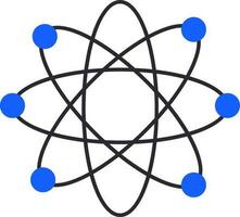 illustratie van atoom. vector
