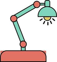 elektrisch en stroom, tafel lamp icoon. vector