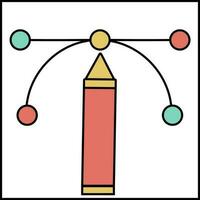 diagram of ontwerpen gereedschap icoon in vlak stijl. vector