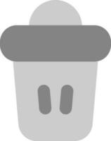 recycling bak icoon in grijs kleur. vector