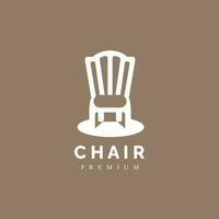 stoel meubilair modern logo vector icoon illustratie voor industrie
