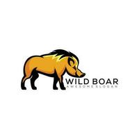 wild zwijn logo premie mascotte ontwerp vector