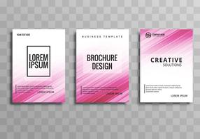 Moderne zakelijke brochure sjabloon set vector