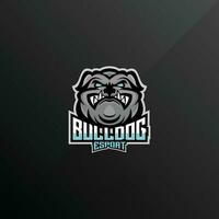 bulldog esport logo ontwerp gaming team vector