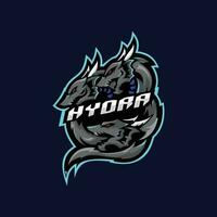 hydra logo esport team ontwerp gaming mascotte vector