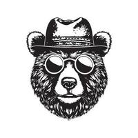 hipster beer, wijnoogst logo lijn kunst concept zwart en wit kleur, hand- getrokken illustratie vector