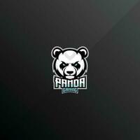 panda boos logo ontwerp gaming esport vector
