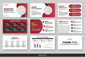 bedrijf presentatie dia's sjabloon ontwerp minimalistische project voorstel bedrijf lay-out sjabloon ontwerp vector