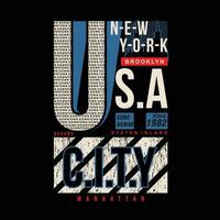 nieuw york stad stedelijk straat, grafisch ontwerp, typografie vector illustratie, modern stijl, voor afdrukken t overhemd