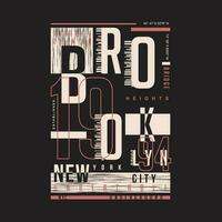 Brooklyn nieuw york grafisch, typografie t shirt, vector ontwerp illustratie, mooi zo voor gewoontjes stijl