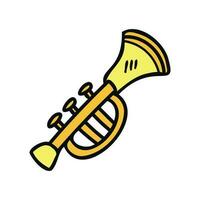 isoleren geel saxofoon illustratie speelgoed- vector