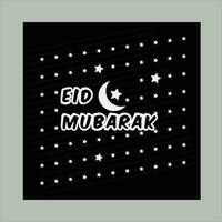 eid mubarak speciaal sjabloon ontwerp nieuw vector