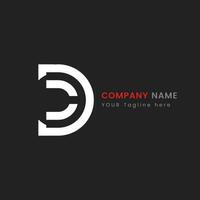 brief d logo. d brief logo ontwerp. vector