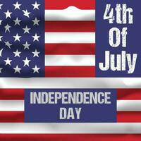 vector Amerikaans onafhankelijkheid dag viering banier ontwerp sjabloon.