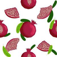 naadloos patroon met granaatappels. decoratief patronen van de granaatappel fruit. Shana tova, Joods nieuw jaar vector