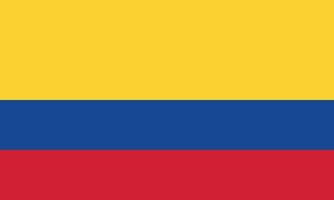 vectorillustratie van de vlag van colombia vector