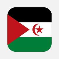 western Sahara vlag gemakkelijk illustratie voor onafhankelijkheid dag of verkiezing vector