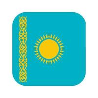 Kazachstan vlag eenvoudige illustratie voor onafhankelijkheidsdag of verkiezing vector