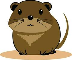 rots hyrax of schattig hyrax vector beeld illustratie