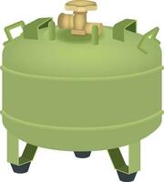 lucht compressor gas- tank of lucht tank vector illustratie beeld
