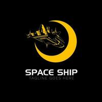 ruimte schip logo. vector