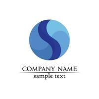 golven strand logo en symbolen sjabloon pictogrammen app vector