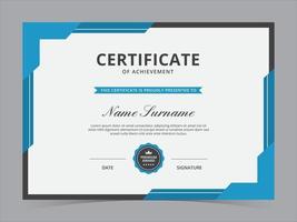 certificaat sjabloonontwerp vector