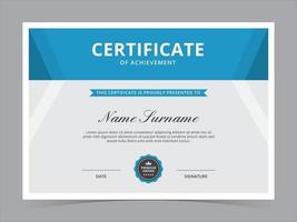 certificaat sjabloonontwerp vector