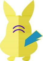 pikachu met cursor icoon. vector