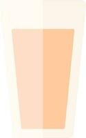illustratie van drinken glas icoon in oranje kleur. vector