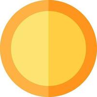 illustratie van bord icoon of symbool in geel kleur. vector
