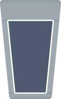 illustratie van drinken glas icoon in blauw en wit kleur. vector