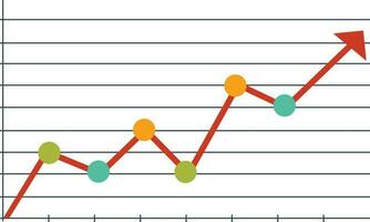 infographic pijl voor grafiek. vector