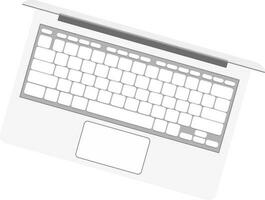 illustratie van een Open laptop. vector