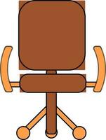 symbool van rollend stoel voor zittend concept. vector