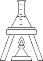 chemisch fles brander icoon in beroerte stijl. vector