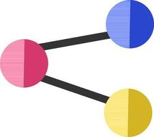 vlak stijl illustratie van netwerken verbinding. vector