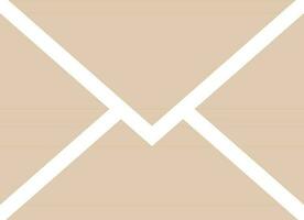 glyph icoon of illustratie van mail of bericht. vector