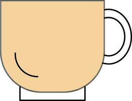 vector illustratie van thee beker.