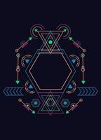 heilige geometrie ornament vector designelementen voor achtergrond