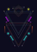 heilige geometrie ornament vector designelementen voor achtergrond