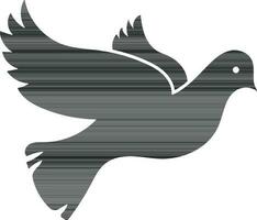 vliegend zwart vogel icoon. vector