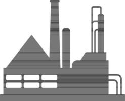 fabriek gebouw icoon of symbool. vector