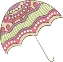 vlak stijl kleurrijk paraplu icoon. vector