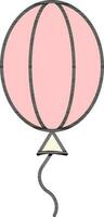 ballon icoon in roze kleur. vector