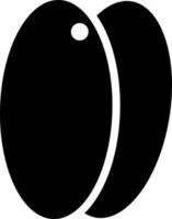 zwart en wit icoon van spa stenen in vlak stijl. vector