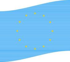 vlak stijl golvend Europese vlag icoon. vector