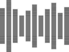 muziek- geluid golven teken of symbool. vector